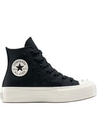 Adidasy Converse Chuck Taylor All Star Lift, Kobiety. Kolor: czarny. Materiał: materiał. Model: Converse All Star. Sport: fitness
