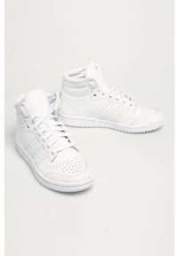 adidas Originals - Buty dziecięce Top Ten. Nosek buta: okrągły. Zapięcie: sznurówki. Kolor: biały. Materiał: syntetyk, materiał, skóra ekologiczna, guma. Szerokość cholewki: normalna #6