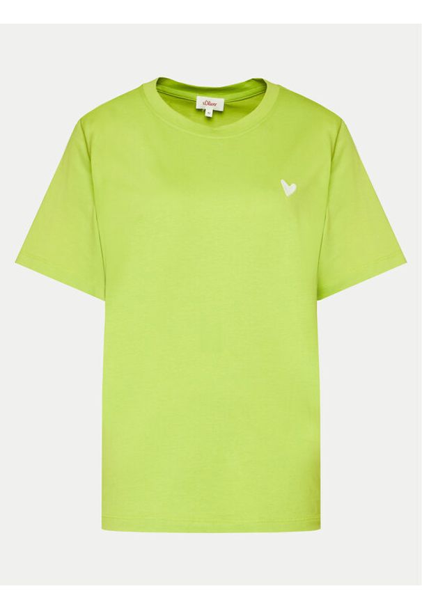 s.Oliver T-Shirt 2145526 Zielony Relaxed Fit. Kolor: zielony. Materiał: bawełna