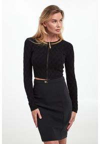 Elisabetta Franchi - Sweter/kardigan damski zapinany na zamek ELISABETTA FRANCHI #1