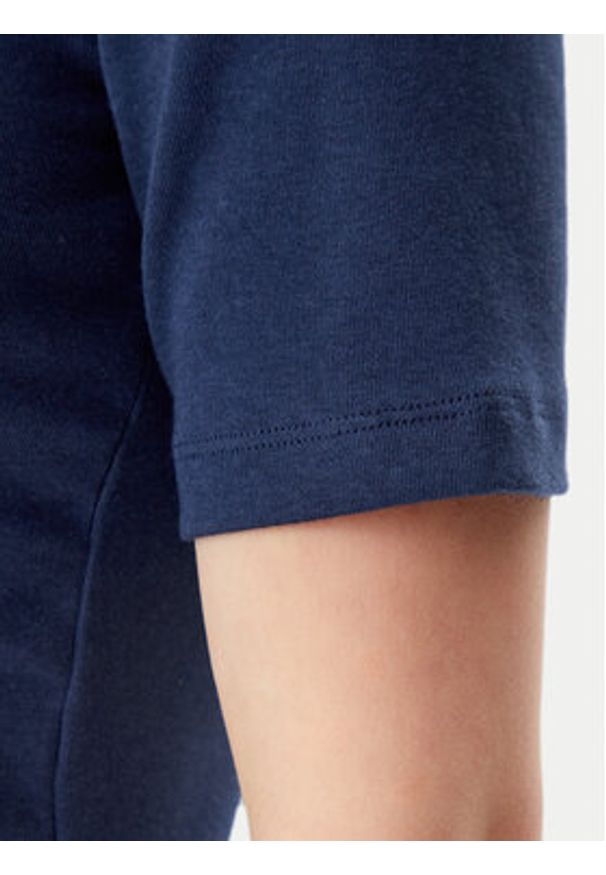 GAP - Gap T-Shirt 679172-02 Granatowy Stretch Fit. Kolor: niebieski. Materiał: bawełna