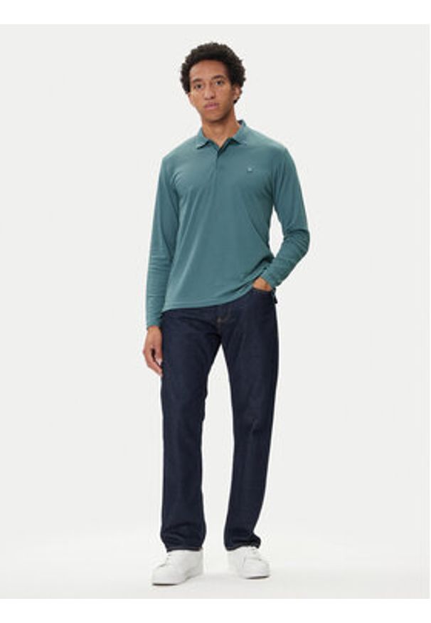Jack & Jones Polo Crodney 12259645 Niebieski Regular Fit. Typ kołnierza: polo. Kolor: niebieski. Materiał: bawełna