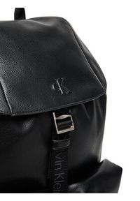 Calvin Klein Plecak Cargo Flap Backpack LV04D3127G Czarny. Kolor: czarny. Materiał: skóra #4