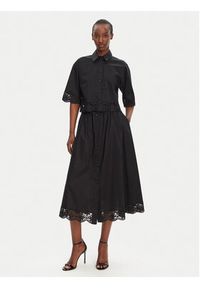 TwinSet - TWINSET Spódnica trapezowa 251TT2095 Czarny Regular Fit. Kolor: czarny. Materiał: bawełna #5