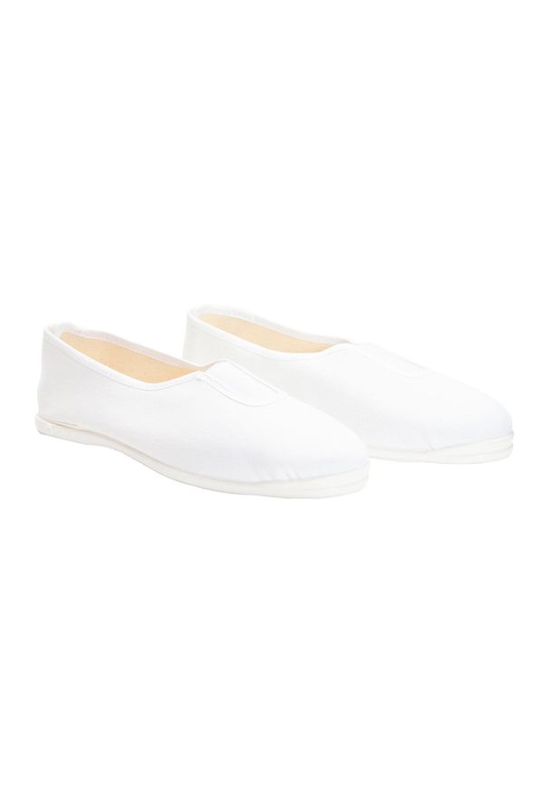 DOMYOS - Buty do gimnastyki dla dzieci Domyos 300. Kolor: biały. Materiał: tkanina. Styl: sportowy