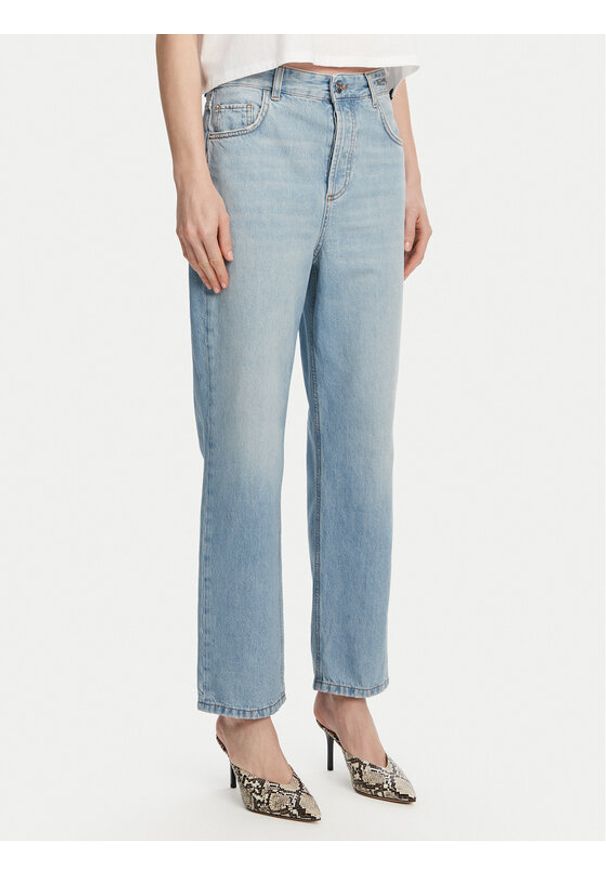 Marella Jeansy Tomboy 2513181044 Niebieski Straight Fit. Kolor: niebieski