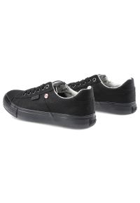 Czarne Trampki Lee Cooper Damskie Lekkie Półbuty. Okazja: na co dzień. Zapięcie: sznurówki. Kolor: czarny. Materiał: guma, materiał. Wzór: jednolity. Styl: casual, sportowy, klasyczny #7