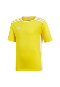 Adidas - Koszulka dla dzieci adidas Entrada 18 Jersey JUNIOR. Kolor: żółty. Materiał: jersey
