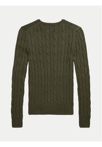 Polo Ralph Lauren Sweter 211891640030 Zielony Regular Fit. Typ kołnierza: polo. Kolor: zielony. Materiał: bawełna #6