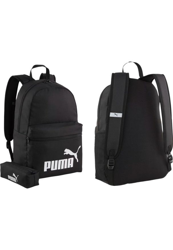 Plecak sportowy szkolny miejski Puma Phase czarny 90943 01. Kolor: czarny. Styl: sportowy