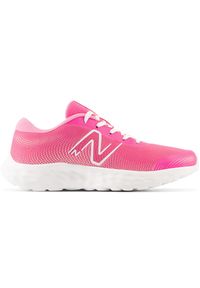 Buty dziecięce New Balance GP520PK8 – różowe. Kolor: różowy. Materiał: guma, materiał, syntetyk. Szerokość cholewki: normalna. Sport: bieganie