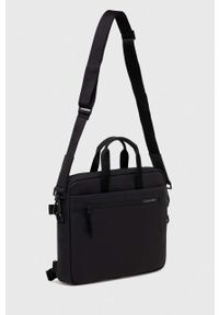 Calvin Klein torba na laptopa kolor czarny. Kolor: czarny. Materiał: poliester #4
