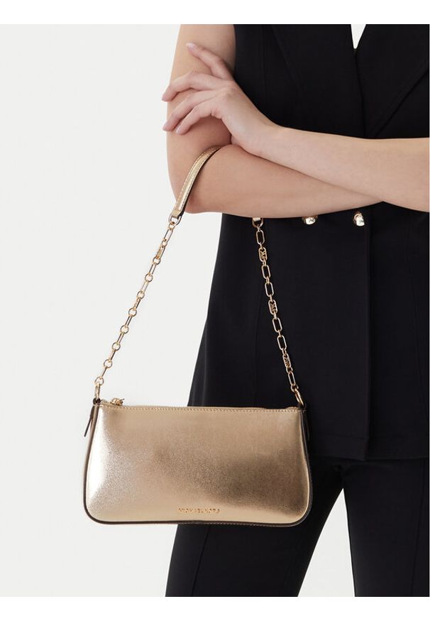 Michael Kors Torebka 32R4G8EW2M Złoty. Kolor: złoty. Materiał: skórzane