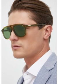 Gucci okulary przeciwsłoneczne GG1320S męskie kolor zielony. Kolor: zielony #3