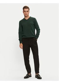 BOSS - Boss Sweter Baram-L 50476363 Zielony Regular Fit. Kolor: zielony. Materiał: wełna