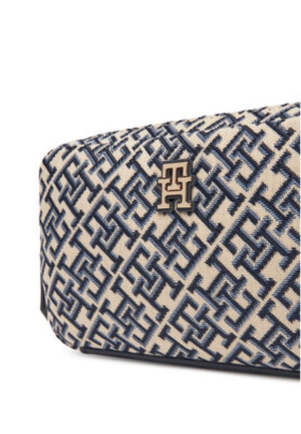 TOMMY HILFIGER - Tommy Hilfiger Torebka Th Jacquard Camera Bag AW0AW17443 Granatowy. Kolor: niebieski