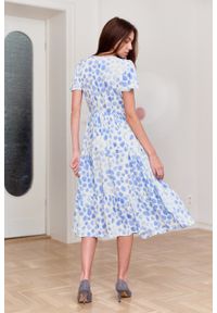 Marie Zélie - Sukienka Modena Altrix. Materiał: bawełna, wiskoza, materiał. Długość rękawa: krótki rękaw. Wzór: aplikacja. Długość: maxi #3