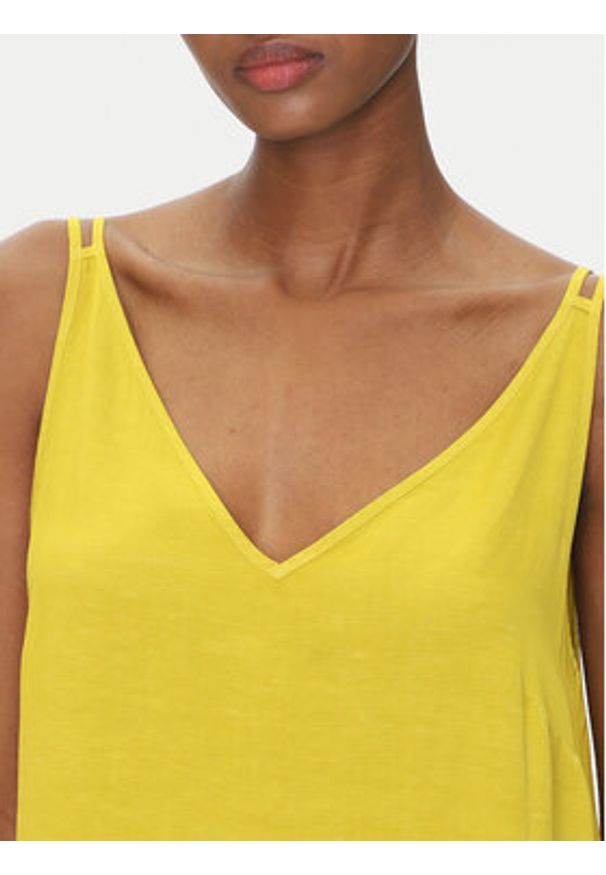 ViCOLO Sukienka letnia TD0758 Żółty Regular Fit. Kolor: żółty. Materiał: wiskoza. Sezon: lato