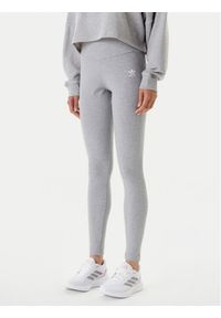 Adidas - adidas Legginsy Essentials IY9646 Szary Slim Fit. Kolor: szary. Materiał: bawełna, wiskoza #1