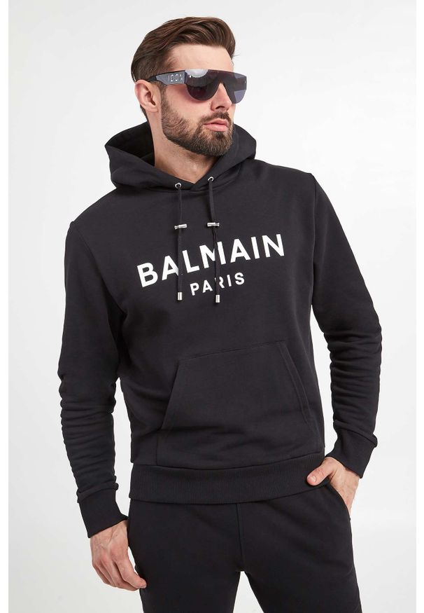 Balmain - Bluza męska z kapturem BALMAIN. Typ kołnierza: kaptur