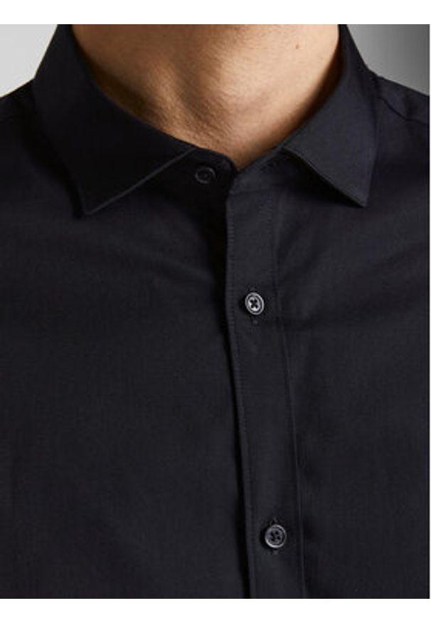 Jack & Jones Koszula 12201905 Czarny Slim Fit. Kolor: czarny. Materiał: bawełna