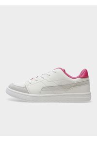 4f - 4F Buty lifestyle sneakersy HERO dziewczęce 32. Okazja: na co dzień, na uczelnię. Zapięcie: sznurówki. Kolor: biały. Materiał: guma, materiał, skóra, syntetyk. Szerokość cholewki: normalna