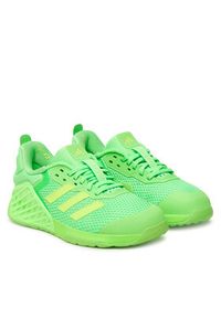 Adidas - adidas Buty na siłownię Dropset 3 strength training JR1676 Zielony. Kolor: zielony. Materiał: materiał. Sport: fitness #3