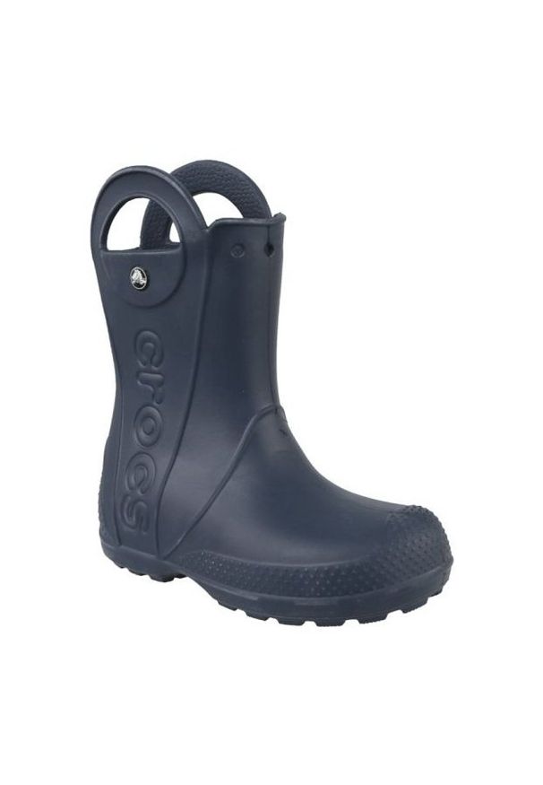 Kalosze Crocs Handle It Rain Boot Kids Jr 12803-410 granatowe. Kolor: niebieski