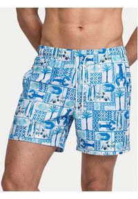 Jack & Jones Szorty kąpielowe Maui Vibes 12291426 Niebieski jasny Regular Fit. Kolor: niebieski. Materiał: syntetyk #4