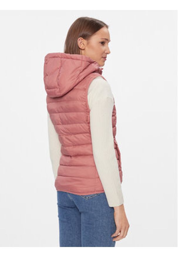 only - ONLY Bezrękawnik New Tahoe Hood 15205760 Różowy Regular Fit. Kolor: różowy. Materiał: syntetyk. Długość rękawa: bez rękawów
