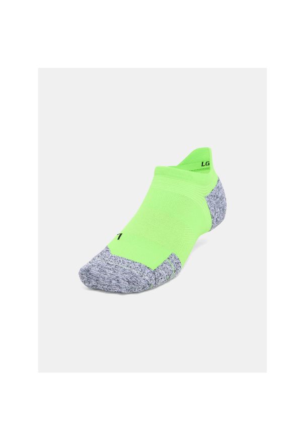 Skarpety Under Armour Dry Run Cushion No Show Tab. Kolor: zielony. Sport: bieganie