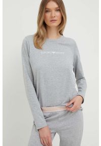 Emporio Armani Underwear komplet lounge bawełniany kolor szary. Kolor: szary. Materiał: bawełna. Wzór: melanż #1