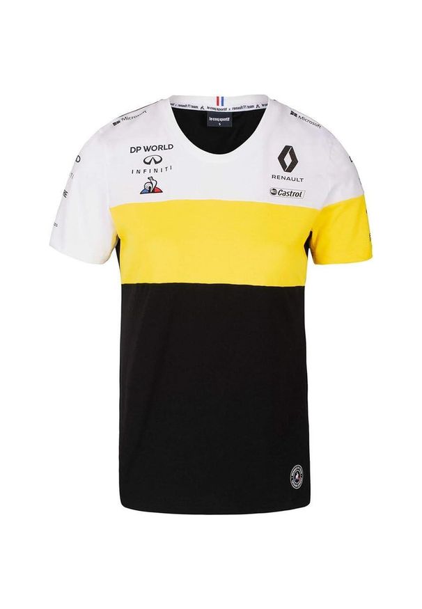 ZSPORT - Koszulka dziecięca Renault Jr F1 Team biało-żółto-czarna 116. Kolor: czarny, biały, wielokolorowy