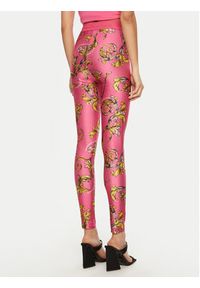 Versace Jeans Couture Legginsy 78HAC101 Różowy Slim Fit. Kolor: różowy. Materiał: syntetyk