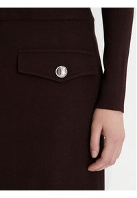 Morgan Sukienka dzianinowa 242-REGOYA Brązowy Slim Fit. Kolor: brązowy. Materiał: wiskoza #4