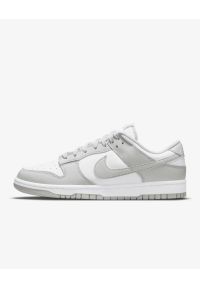 Nike Dunk Low Retro Sneakersy męskie. Okazja: na co dzień. Kolor: biały. Materiał: guma, skóra. Szerokość cholewki: normalna. Sezon: lato #6