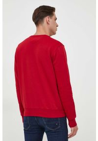 La Martina bluza męska kolor czerwony gładka. Kolor: czerwony. Wzór: gładki #2
