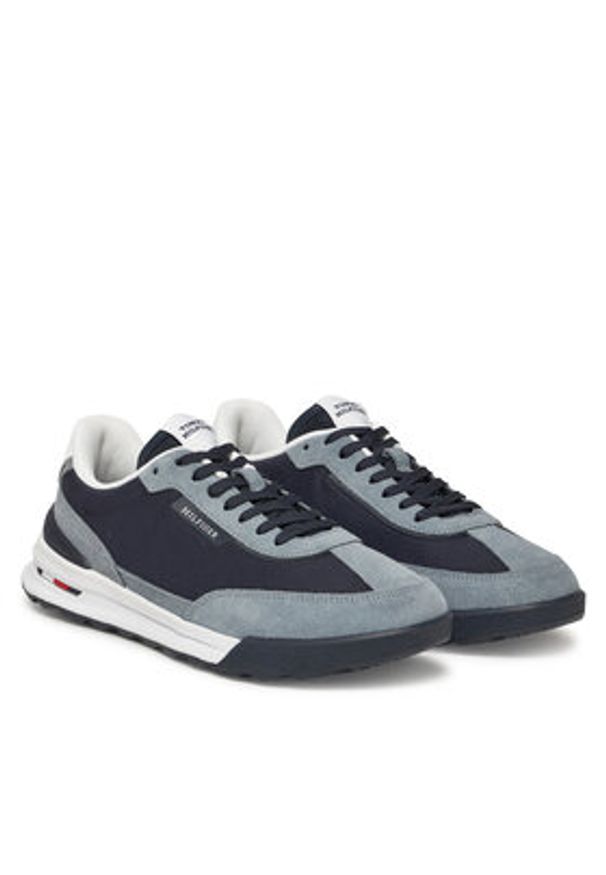 TOMMY HILFIGER - Tommy Hilfiger Sneakersy Retro Runner Seasonal FM0FM05425 Granatowy. Kolor: niebieski. Materiał: skóra