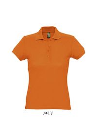 SOL'S - Polo Sol's Passion. Okazja: na co dzień. Typ kołnierza: polo. Kolor: pomarańczowy. Styl: casual #1