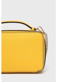 Kate Spade torebka skórzana kolor beżowy. Kolor: żółty. Materiał: skórzane #5