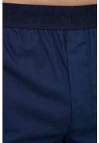 Resteröds Spodnie piżamowe męskie kolor granatowy gładkie. Kolor: niebieski. Materiał: tkanina. Wzór: gładki #3