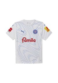 Puma - Młodzieżowa koszulka wyjazdowa Holstein Kiel 24/25 PUMA White Ignite Blue. Kolor: biały, wielokolorowy, niebieski