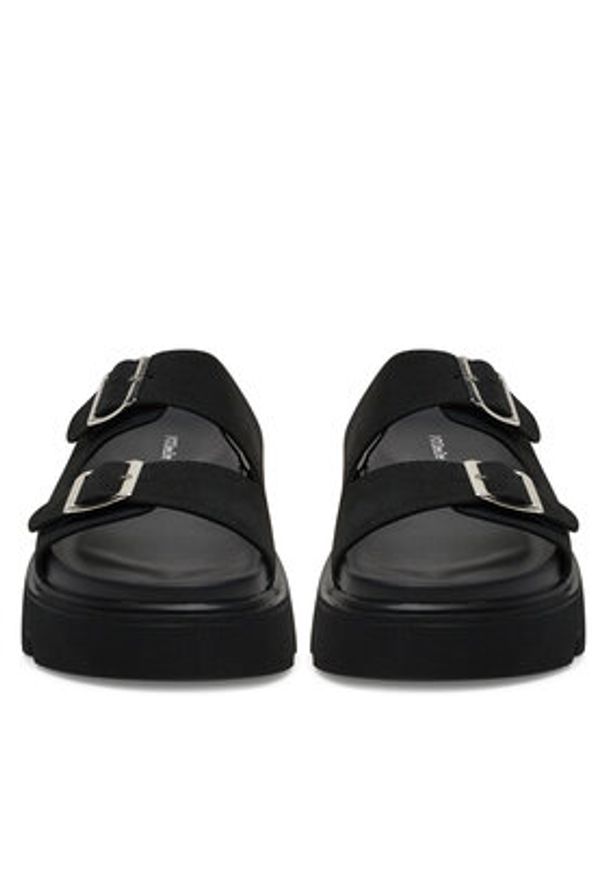 DeeZee Klapki HY86009-19 Czarny. Kolor: czarny. Materiał: materiał