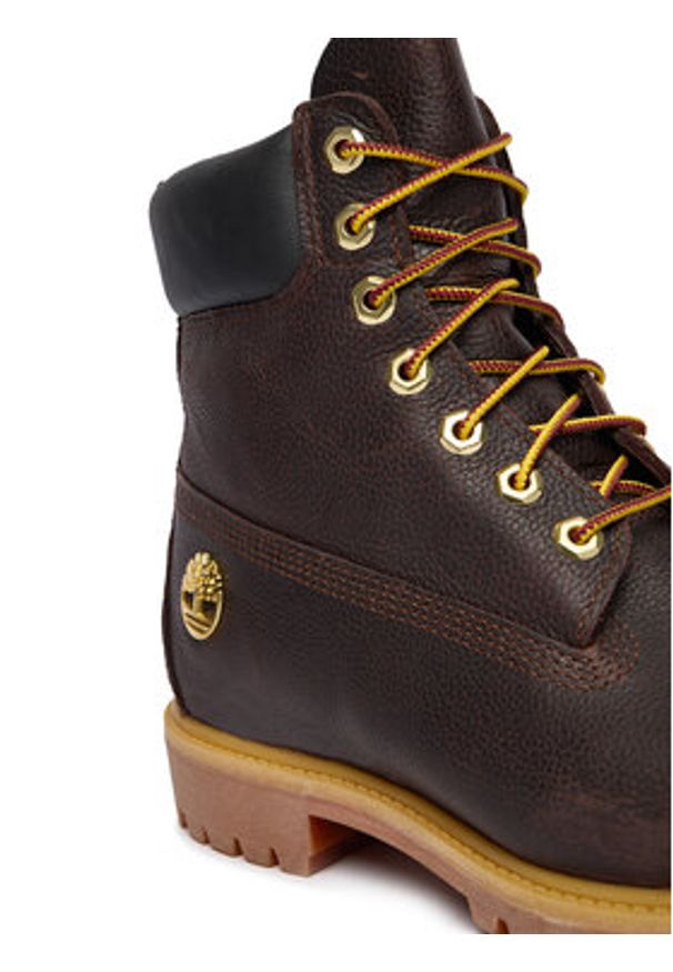 Timberland Trapery Premium 6-Inch Waterproof TB0A2P6WEXU1 Brązowy. Kolor: brązowy. Materiał: skóra