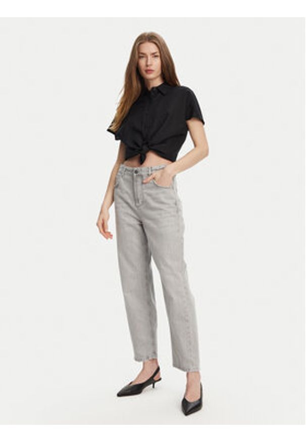 Marella Jeansy Tomboy 2513181044 Szary Straight Fit. Kolor: szary