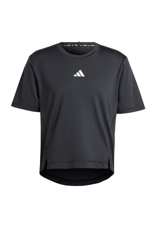 Adidas - Koszulka Adapt Workout. Kolor: biały, wielokolorowy, czarny. Materiał: materiał