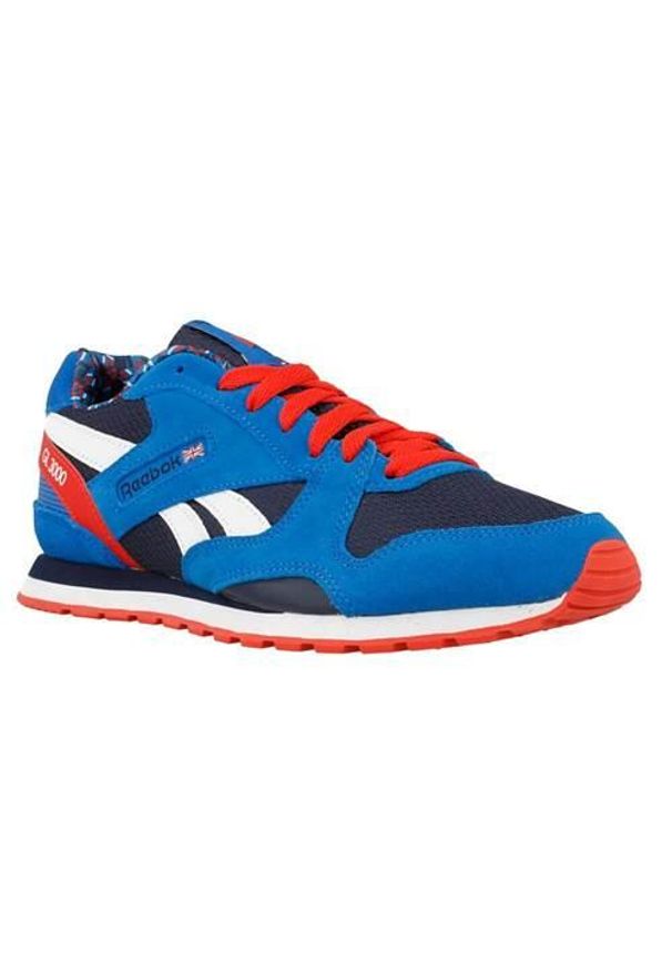 Buty do chodzenia dla dzieci Reebok GL 3000. Kolor: niebieski. Materiał: materiał, syntetyk, tkanina. Szerokość cholewki: normalna. Sport: turystyka piesza