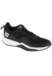 Buty do tenisa Wilson Rush Pro Lite. Kolor: czarny, wielokolorowy, brązowy. Materiał: materiał, syntetyk, guma. Sport: tenis #1