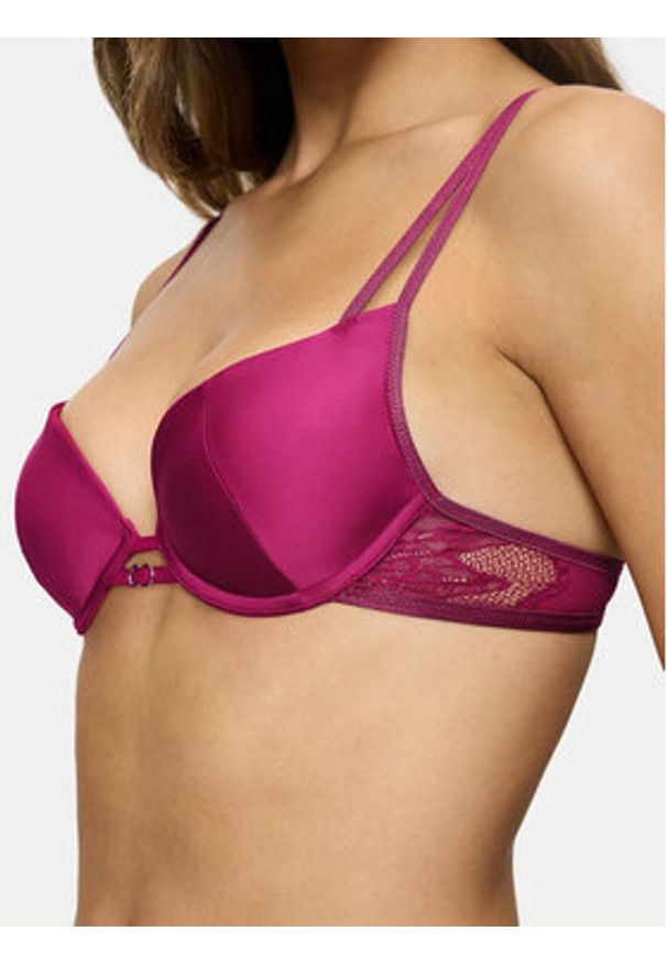 Triumph Biustonosz push-up Crazy Stupid Love 10222374 Różowy. Kolor: różowy. Materiał: syntetyk. Rodzaj stanika: push-up