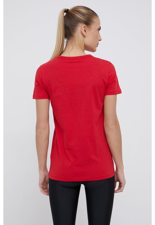 Rossignol T-shirt bawełniany kolor czerwony. Okazja: na co dzień. Kolor: czerwony. Materiał: bawełna. Wzór: nadruk. Styl: casual